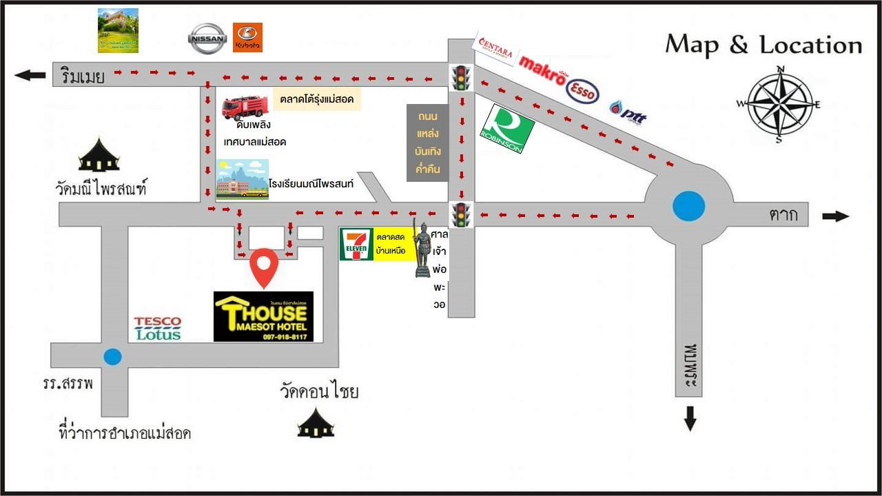 Hotel T. House Mae Sot Esterno foto